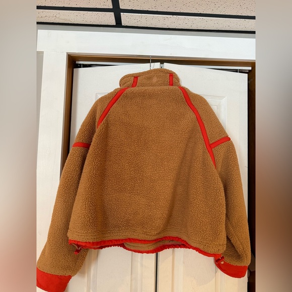 FP Movement Mountain High Half Zip Fleece Pullover-Brown/Orange - Picture 3 of 4